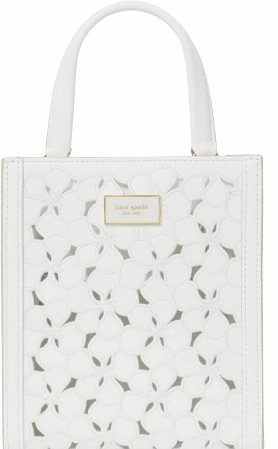Kate Spade New York Key To My Heart Embossed Leather Mini Tote Bag - Manhattan Style Crossbody Purse for Women