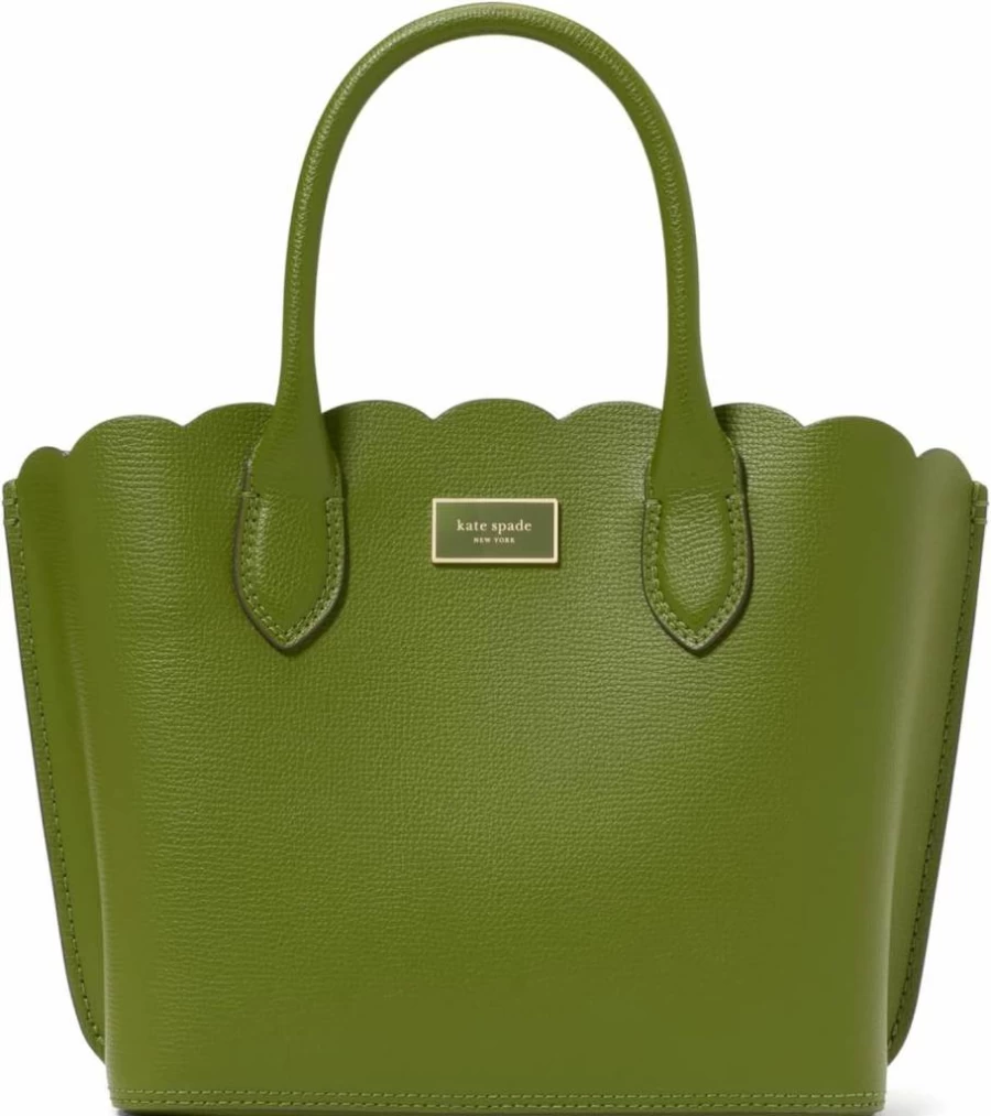 Kate Spade New York Jungle Vine Scalloped Leather Crossbody Bag - Stylish Tote for Women