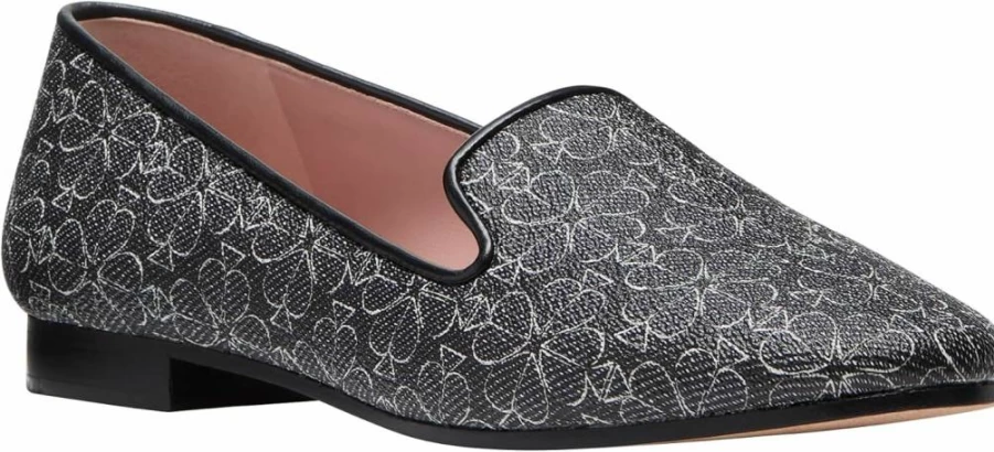 Kate Spade New York Women's Spade Flower Loafers – Comfortable Lounge Slip-On Shoes for Women