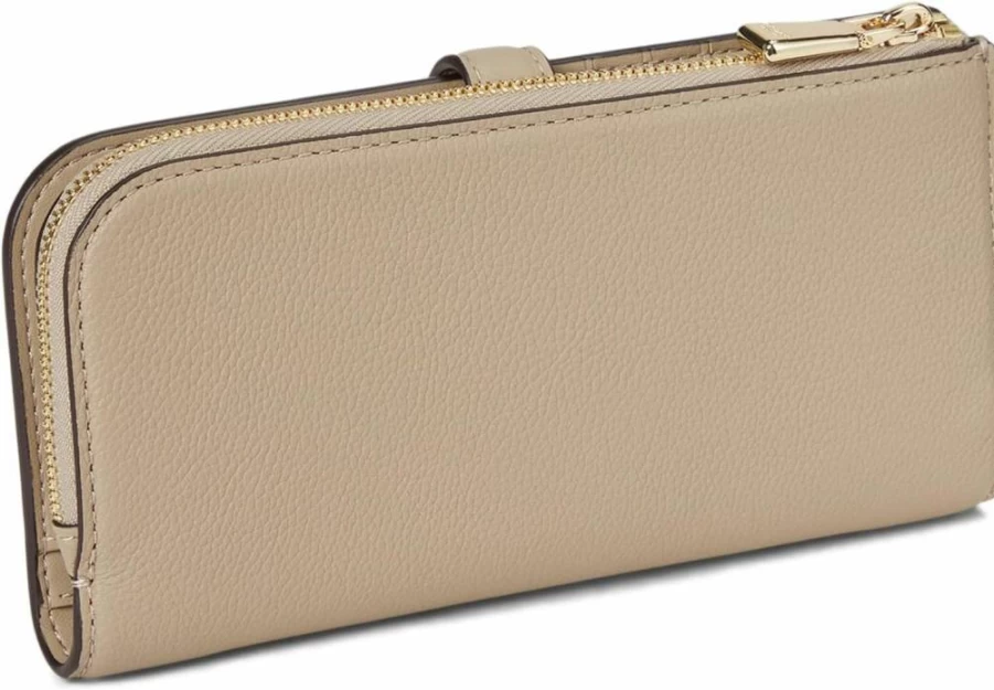 Kate Spade New York Small Leather Wallet - Stylish Compact Deco Pebbled Design for Everyday Use