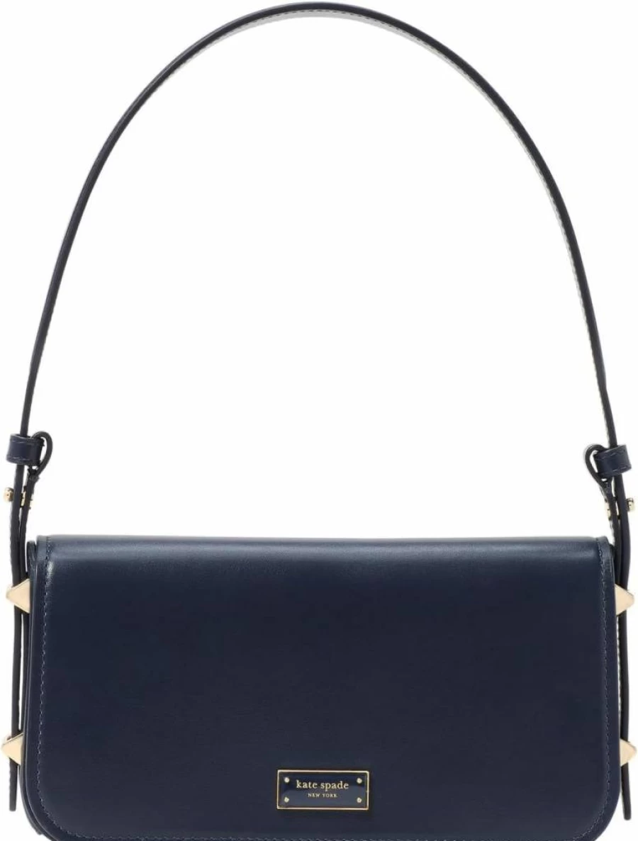 Kate Spade New York Liv Smooth Leather Crossbody Bag - Small East-West Shoulder Purse for Women