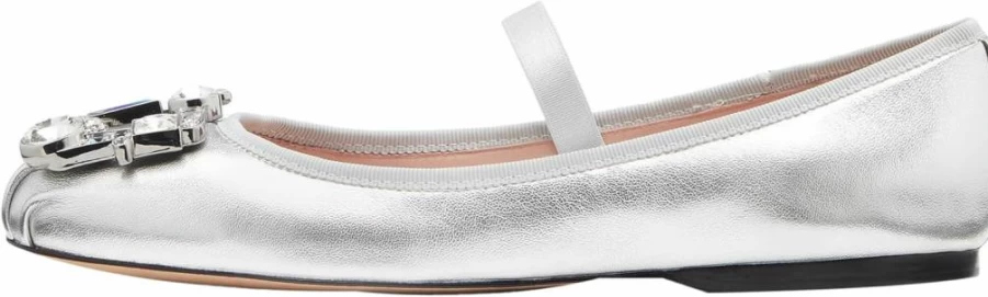 Kate Spade New York Renata Women's Mary Jane Ballet Flats - Comfortable & Stylish Leather Slip-On Shoes for Women