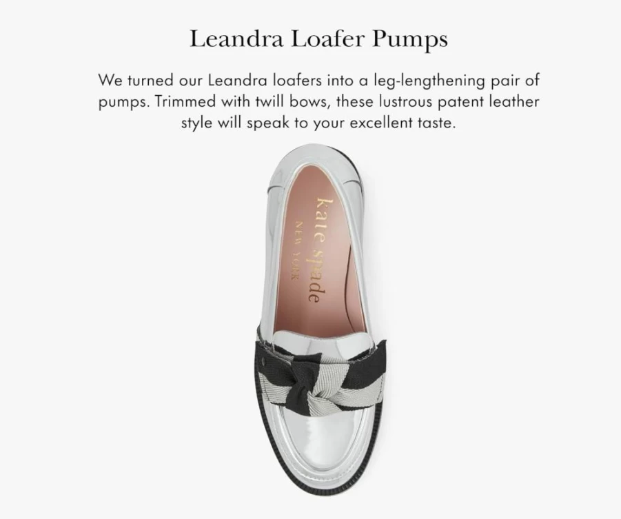 Kate Spade New York Women's Leandra Metallic Loafers - Stylish Gold Silver Pump Shoes for Women