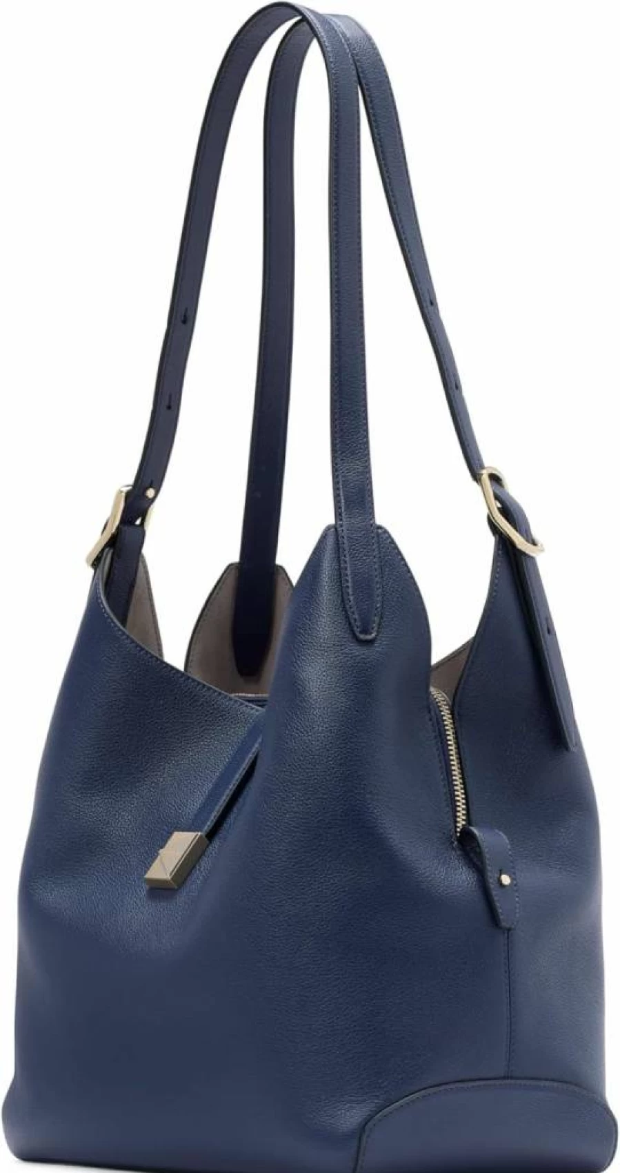 Kate Spade New York Large Deco Pebbled Leather Shoulder Bag for Women, Stylish Crossbody Tote, Fashionable Handbag with Spacious Interior