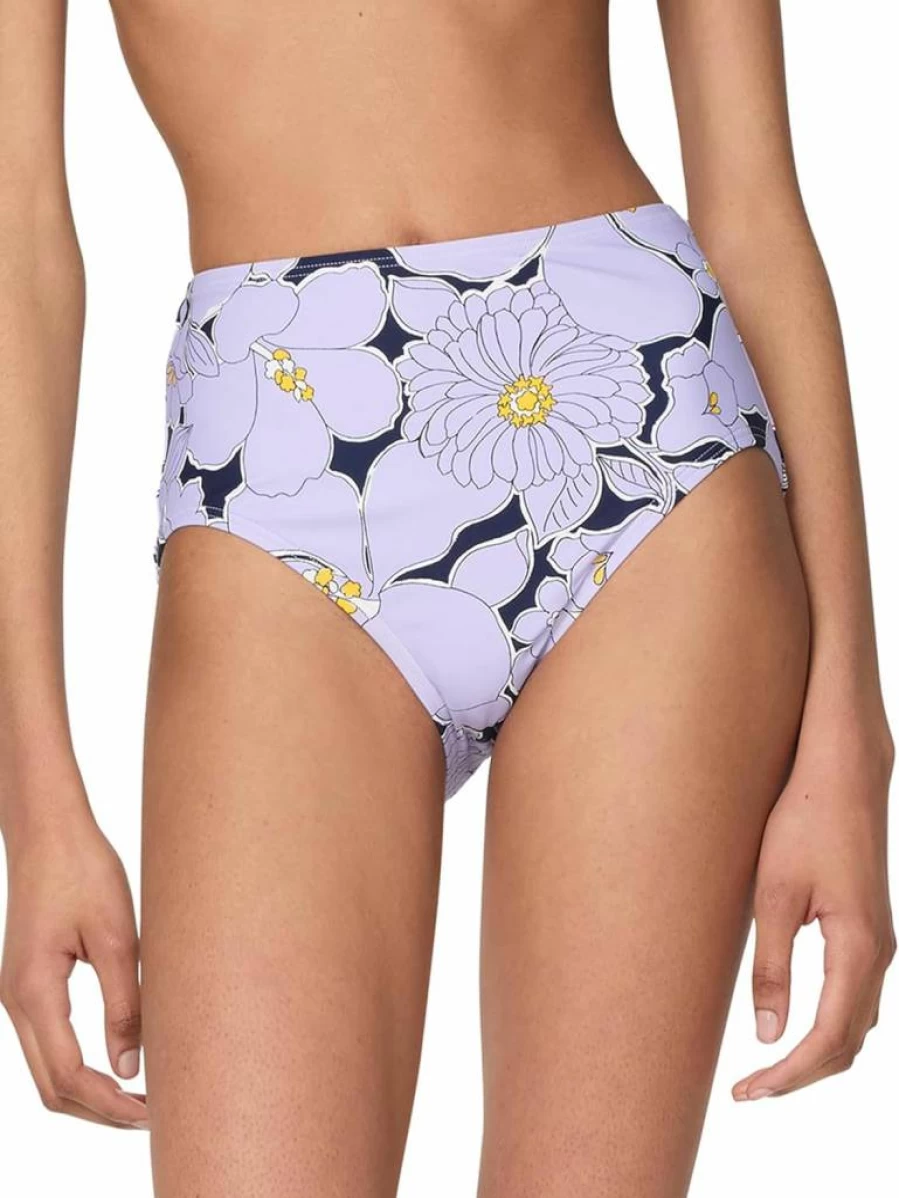 Kate Spade New York Women's Coastal Garden High Waist Bikini Bottom Swimwear
