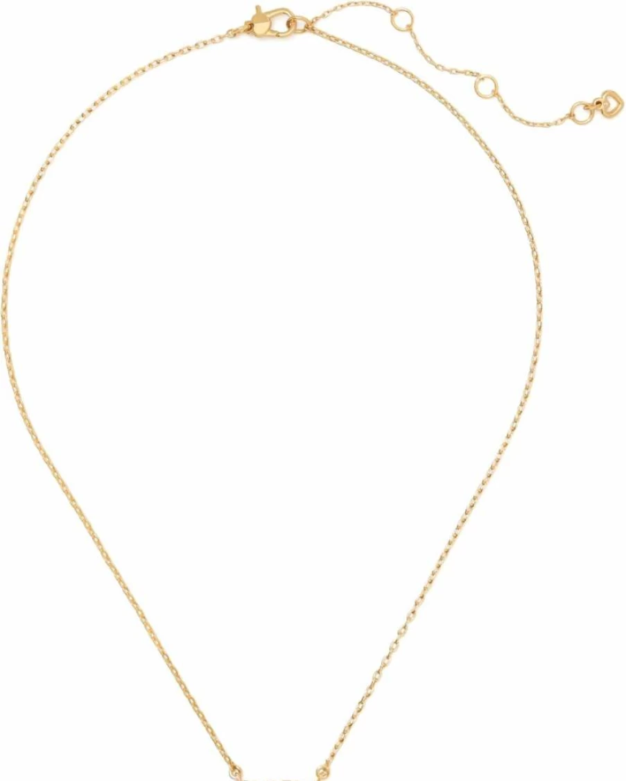 Kate Spade New York Love You Heart Pendant Necklace - Sterling Silver Jewelry Gift for Her