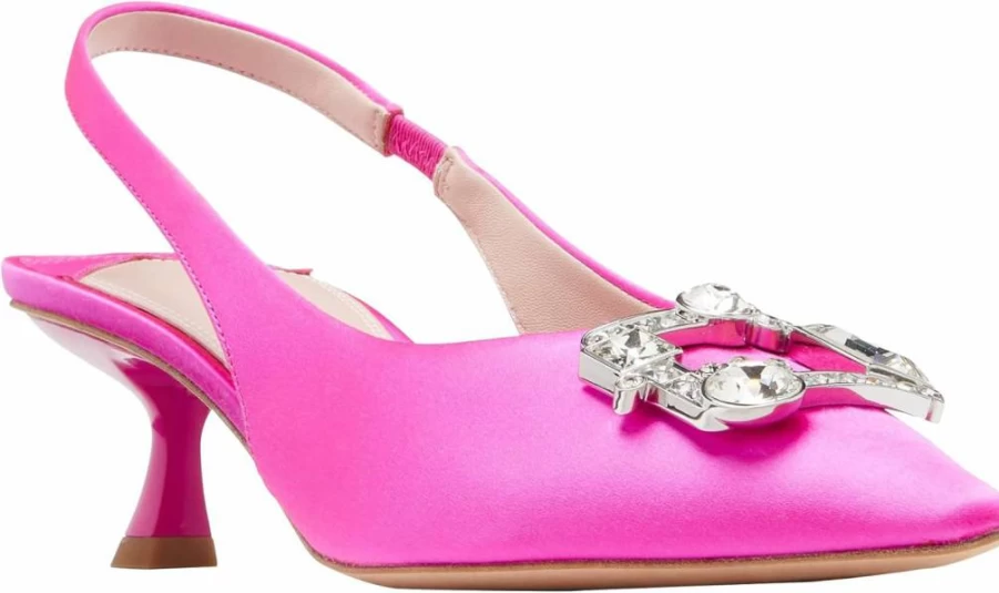 Kate Spade New York Women's Renata Slingback Pump Heels - Stylish Comfortable Dress Shoes for Women