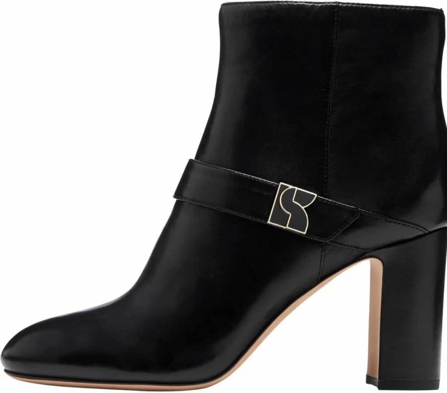 Kate Spade New York Women's Dakota Zip-Up Ankle Booties with Heel - Stylish Leather Boots for Women