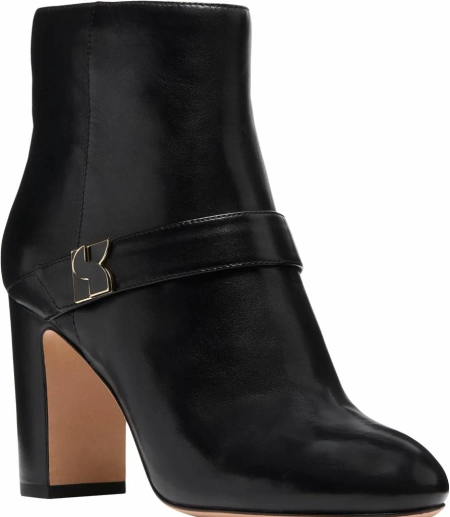 Kate Spade New York Women's Dakota Zip-Up Ankle Booties with Heel - Stylish Leather Boots for Women