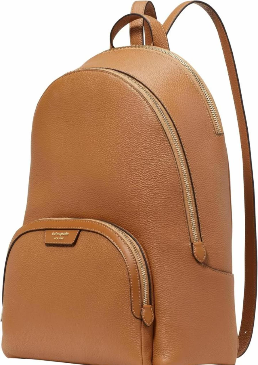 Kate Spade New York Hudson Large Leather Backpack in Bungalow - Pebbled Leather Women's Travel Backpack