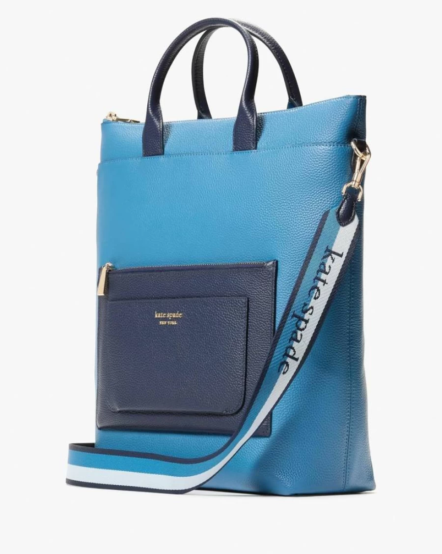 Kate Spade New York Walker Pebbled Leather Backpack for Women, Convertible Crossbody to Backpack, Rose Smoke Color, Stylish & Functional Handbag