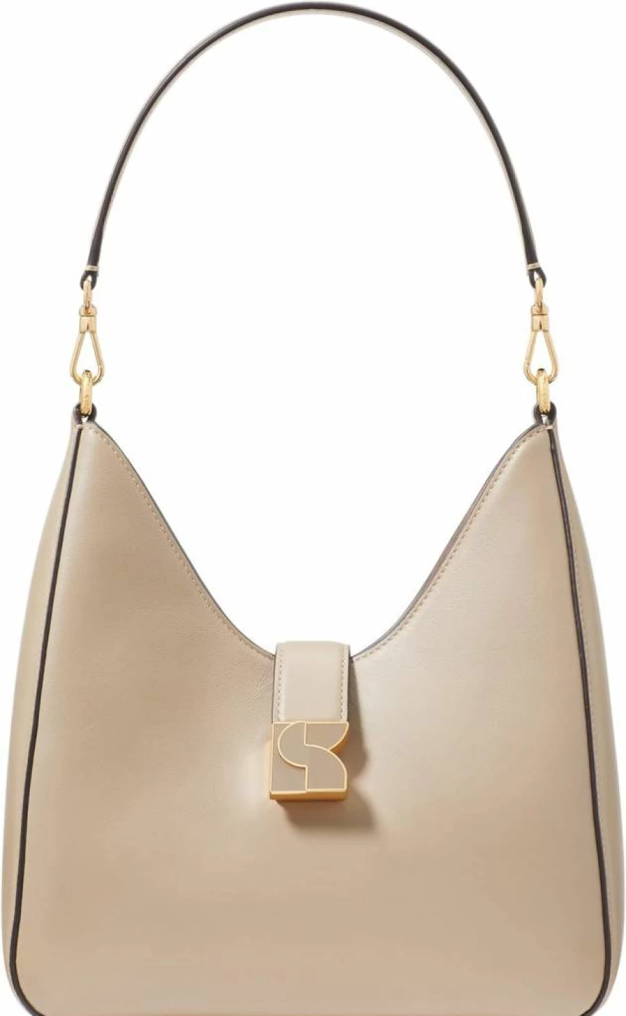 Kate Spade New York Dakota Leather Hobo Bag in Timeless Taupe – Stylish & Durable Shoulder Handbag