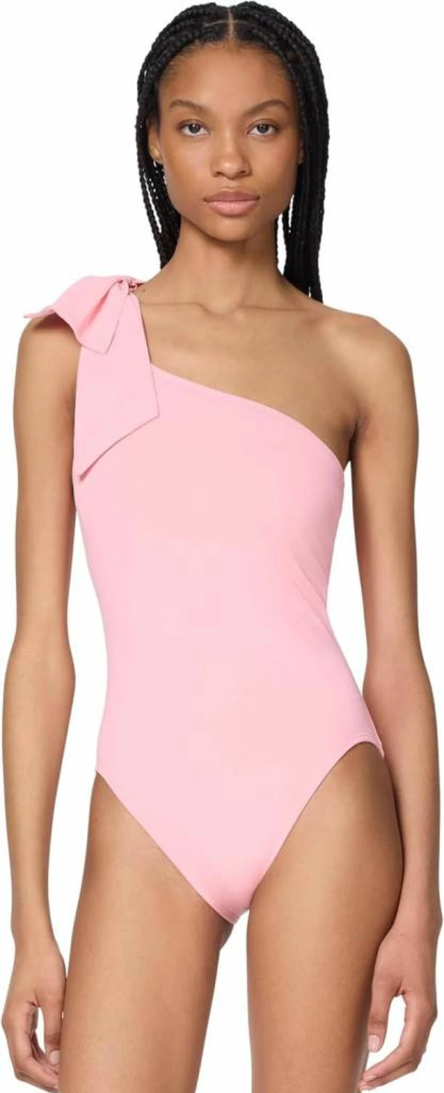 Kate Spade New York Women's One-Piece Dress with Bow Shoulder Detail - Solid Color Elegant Design