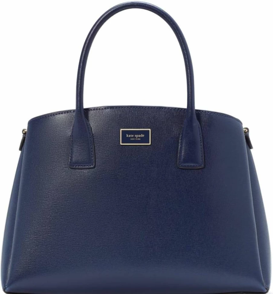 Kate Spade New York Serena Leather Satchel Bag for Women, Saffiano Crossbody Purse, Stylish Handbag with Top Handle