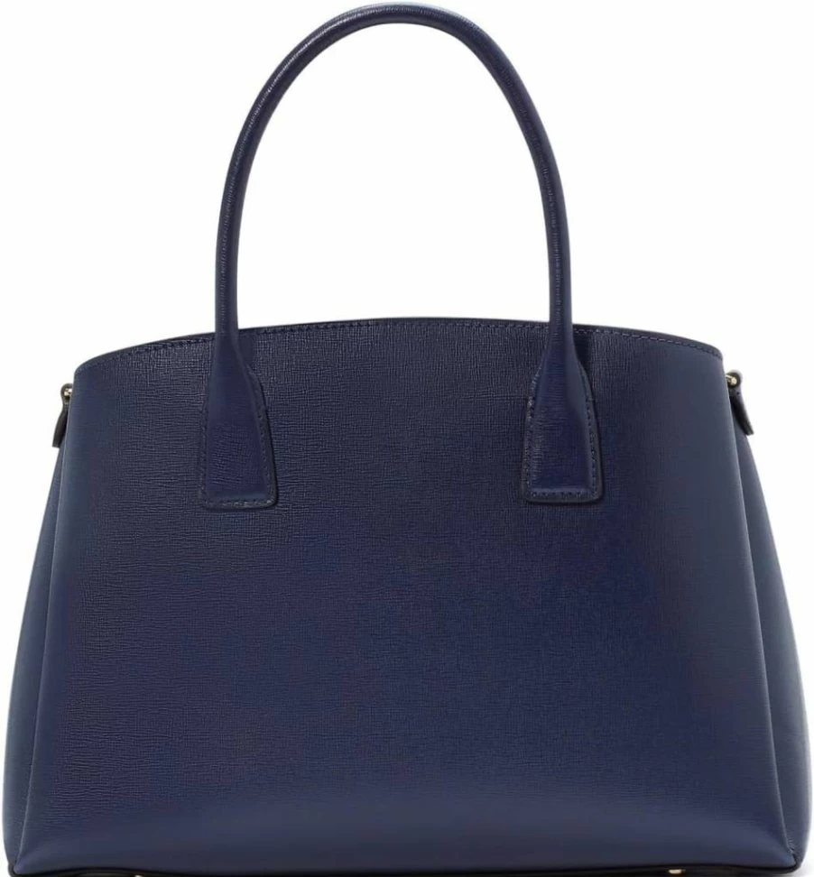 Kate Spade New York Serena Leather Satchel Bag for Women, Saffiano Crossbody Purse, Stylish Handbag with Top Handle