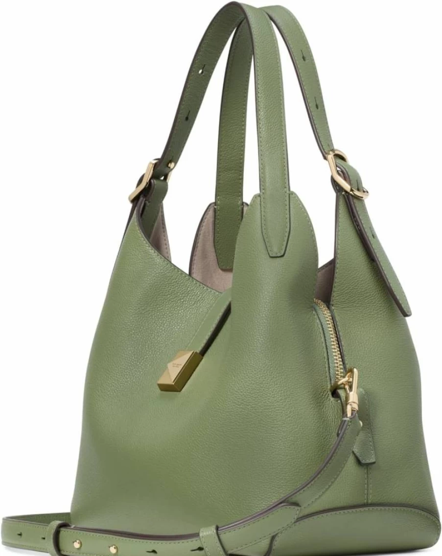 Kate Spade New York Leather Crossbody Tote Bag - Stylish Pebbled Deco Design for Women