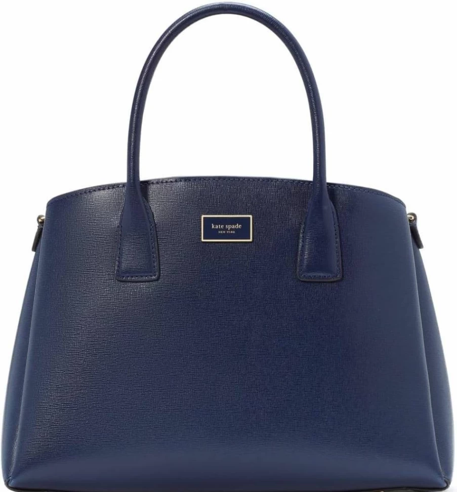 Kate Spade New York Serena Leather Satchel Handbag for Women, Saffiano Crossbody Purse, Stylish Designer Shoulder Bag