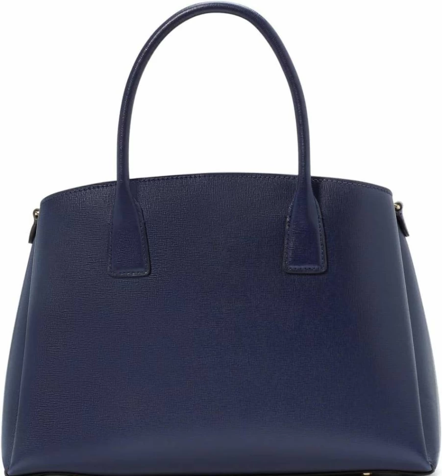 Kate Spade New York Serena Leather Satchel Handbag for Women, Saffiano Crossbody Purse, Stylish Designer Shoulder Bag