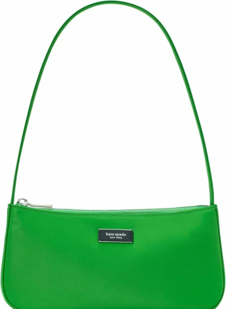Kate Spade New York Sam Icon East-West Leather Shoulder Bag for Women - Stylish Crossbody Purse with Adjustable Strap