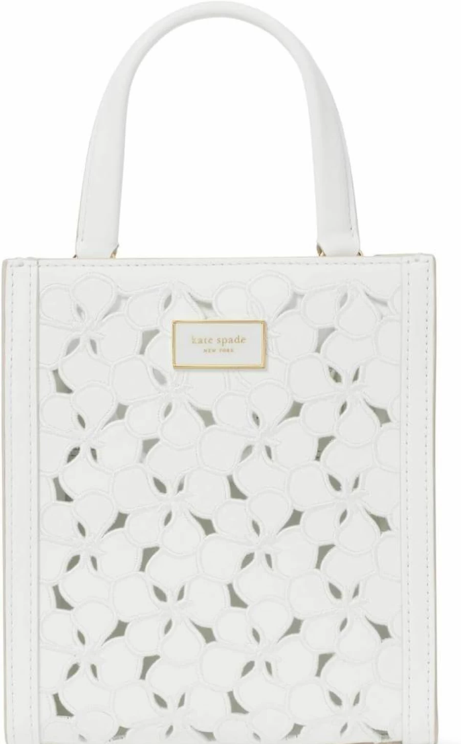 Kate Spade New York Key To My Heart Embossed Leather Mini Tote Bag - Manhattan Patent Leather Crossbody Purse for Women