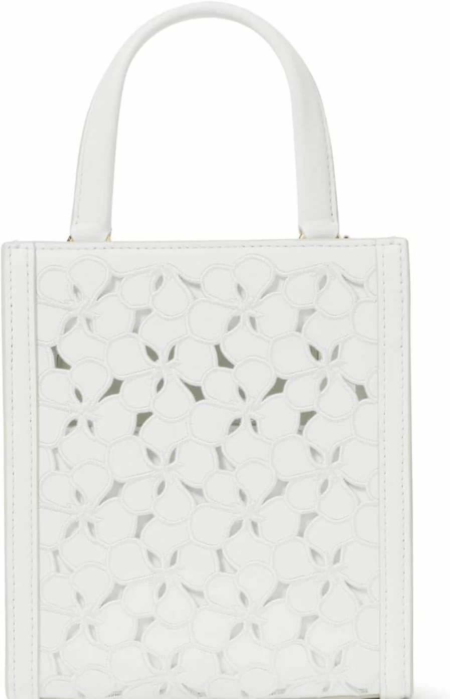 Kate Spade New York Key To My Heart Embossed Leather Mini Tote Bag - Manhattan Patent Leather Crossbody Purse for Women
