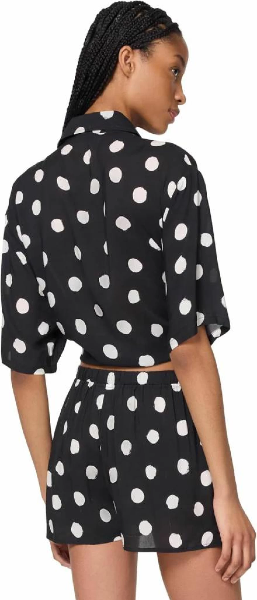 Kate Spade New York Women's Paint Dot Printed Button-Up Cover Up Shirt