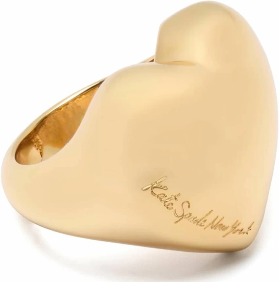 Kate Spade New York Heart You Statement Ring - Sterling Silver Love Symbol Fashion Jewelry for Women