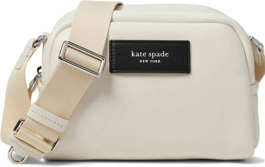 Kate Spade New York Women's Small Leather Crossbody Bag - Puffed Smooth Design for Stylish Carry