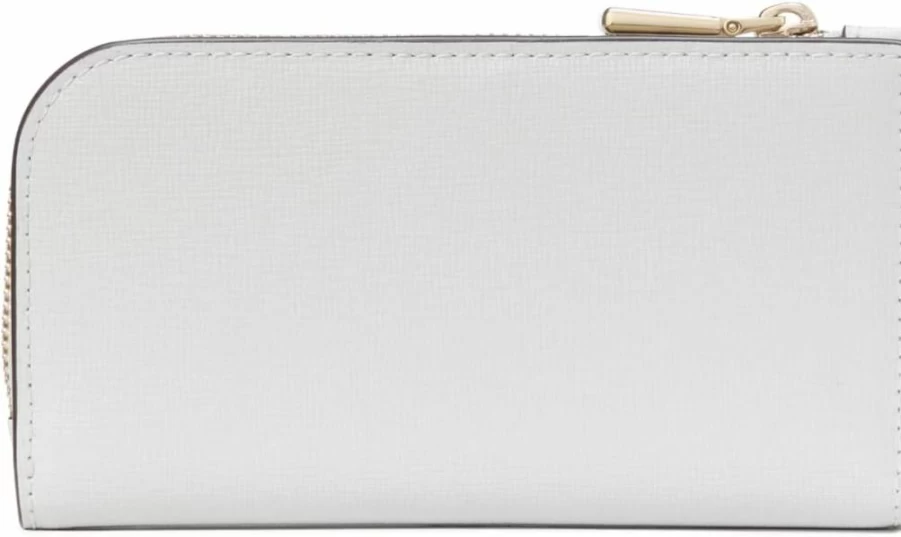 Kate Spade New York Devin Saffiano Leather Wallet for Women | Slim Bifold Card Holder | Luxury Small Purse with RFID Protection