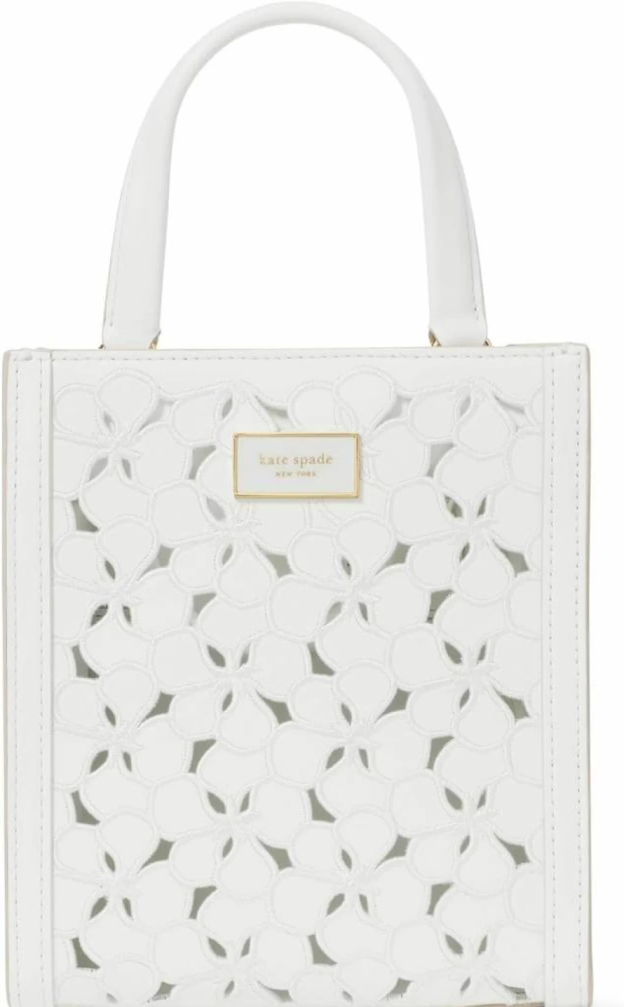 Kate Spade New York Key To My Heart Embossed Leather Mini Tote Bag - Manhattan Patent Leather Crossbody Purse for Women
