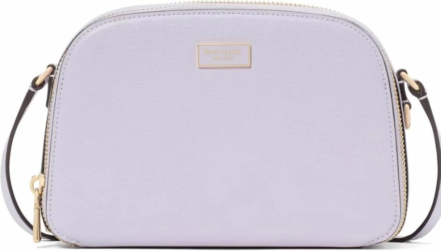Kate Spade New York Serena Crossbody Bag - Saffiano Leather Double Zip Dome Purse for Women