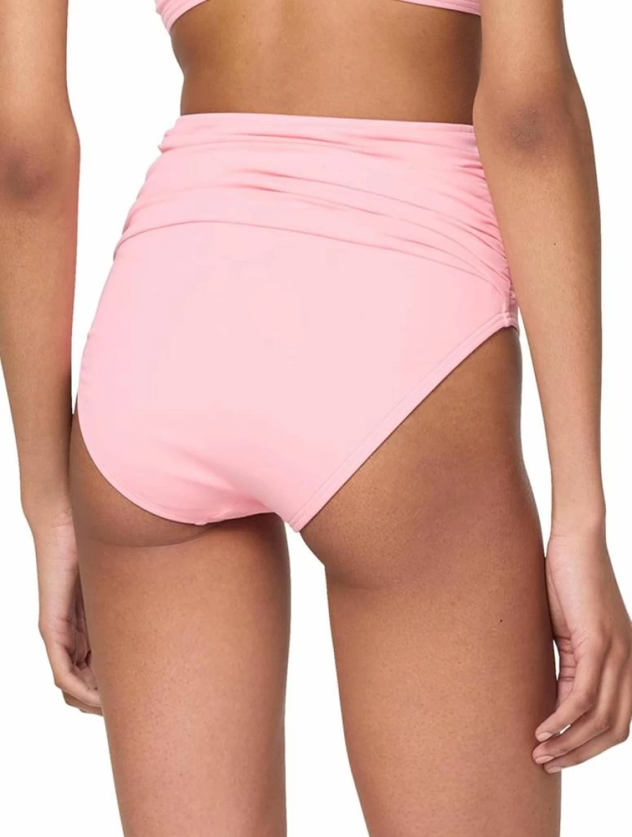 Kate Spade New York Women's High-Waisted Solid Shirred Bikini Bottom Swimwear