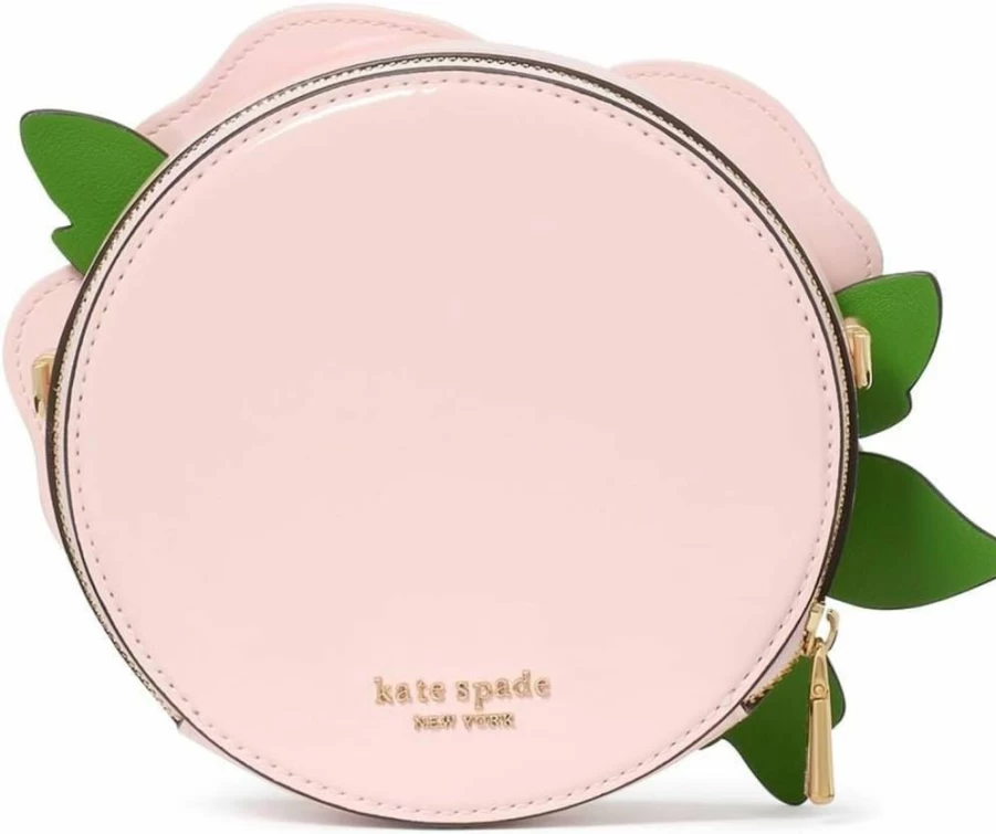 Kate Spade New York In The Garden 3D Floral Patent Leather Crossbody Bag in Pastry Pink