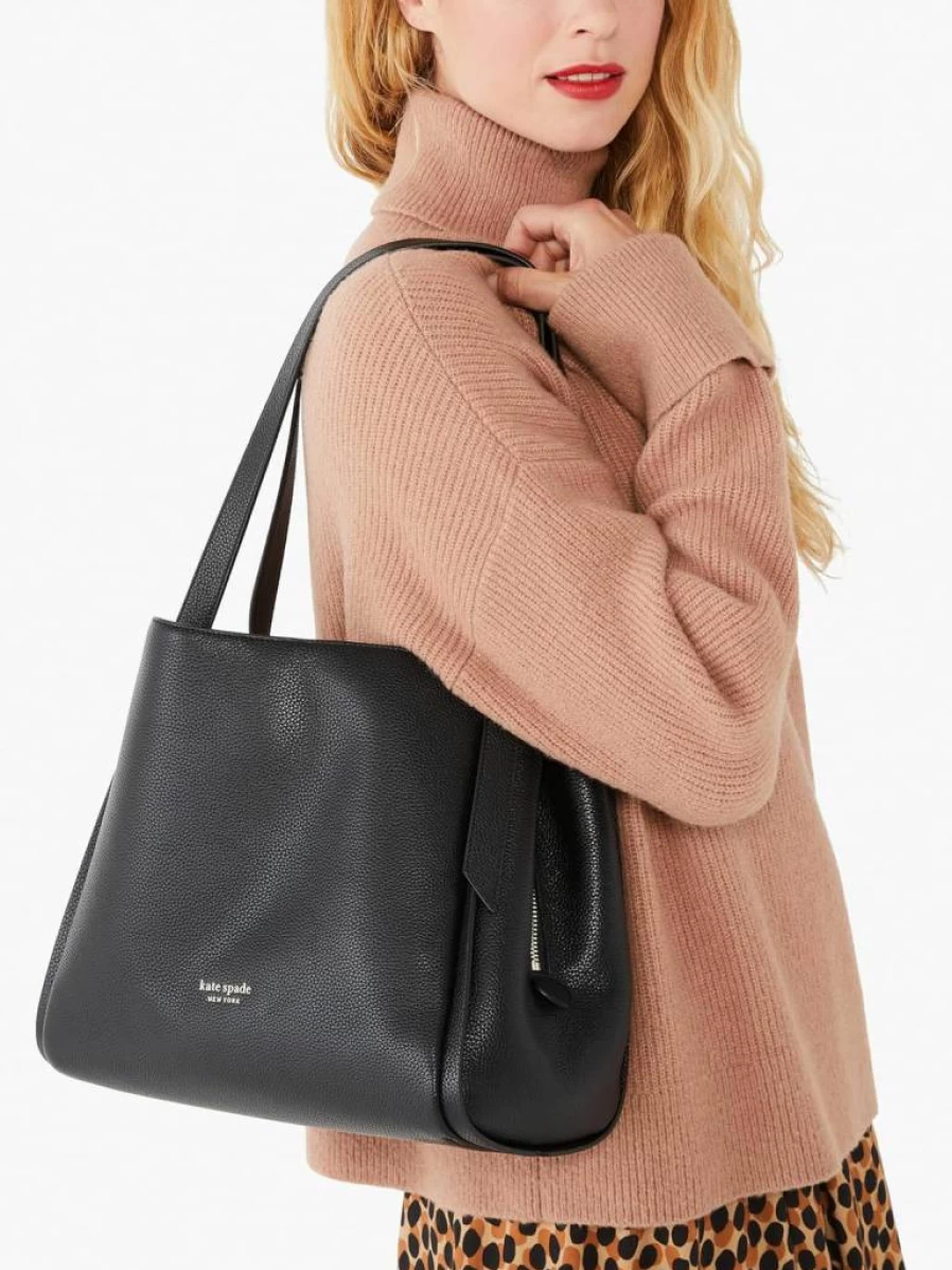 Kate Spade New York Knott Large Leather Shoulder Bag for Women - Stylish & Spacious Handbag