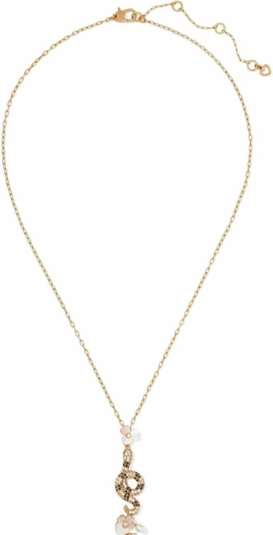 Kate Spade New York Multi-Crystal Clear Pendant Necklace for Women