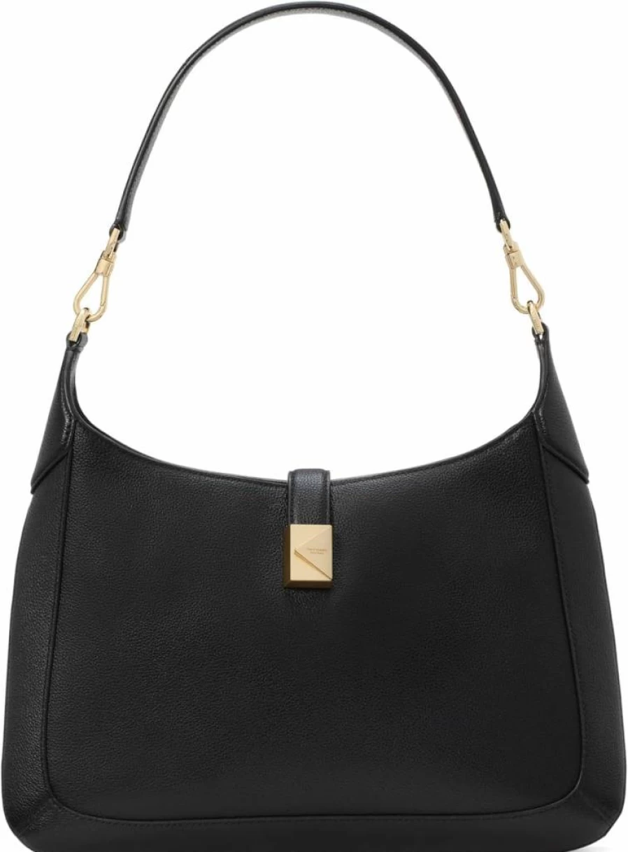 Kate Spade New York Leather Hobo Bag - Stylish Pebbled Deco Shoulder Handbag for Women