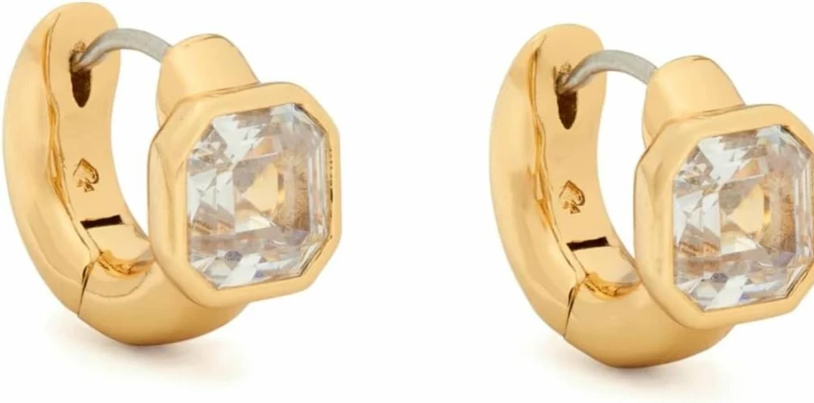 Kate Spade New York Keep Sparkling Huggie Earrings: Sparkling Studs for Everyday Elegance