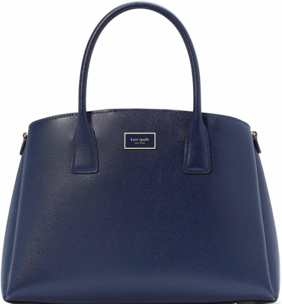 Kate Spade New York Serena Leather Satchel Bag for Women, Saffiano Crossbody Purse, Stylish Handbag with Shoulder Strap