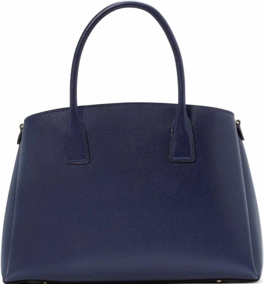 Kate Spade New York Serena Leather Satchel Bag for Women, Saffiano Crossbody Purse, Stylish Handbag with Shoulder Strap