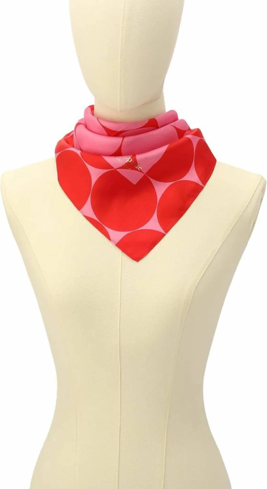 Kate Spade New York Women's Lightweight Silk Bandana Scarf – Stylish Dot Print Fashion Accessory