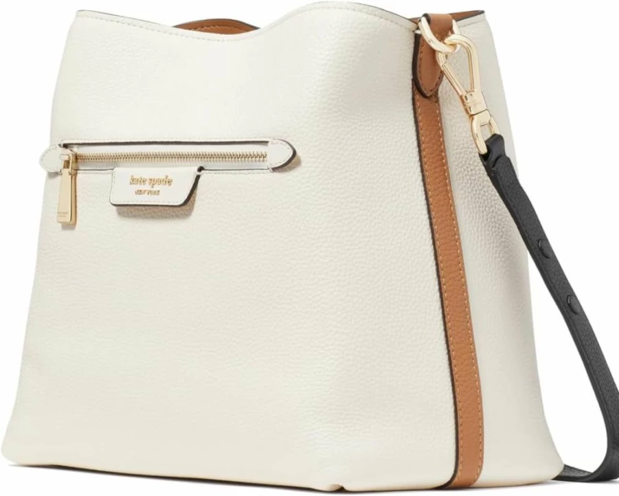 Kate Spade New York Hudson Pebbled Leather Crossbody Bag for Women, Stylish Shoulder Purse with Adjustable Strap, Fashion Handbag for Everyday Use