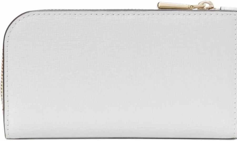 Kate Spade New York Devin Saffiano Leather Wallet for Women | Slim Bifold Card Holder | Small RFID Purse with Multiple Card Slots