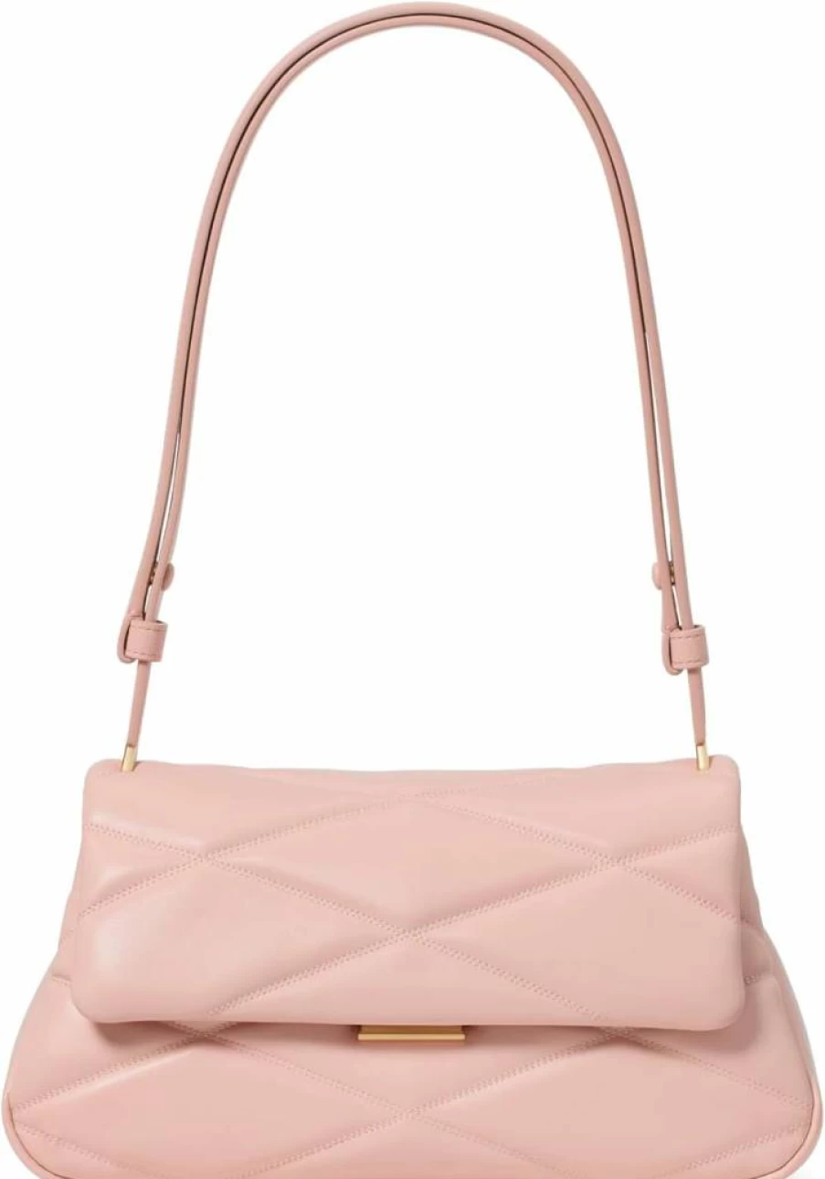 Kate Spade New York Grace Quilted Leather Crossbody Bag for Women, Stylish Shoulder Purse with Adjustable Strap, Fashion Handbag