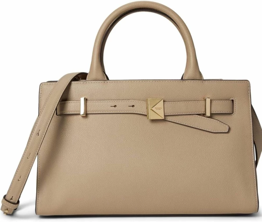 Kate Spade New York Medium Leather Satchel - Stylish Deco Pebbled Crossbody Bag for Women