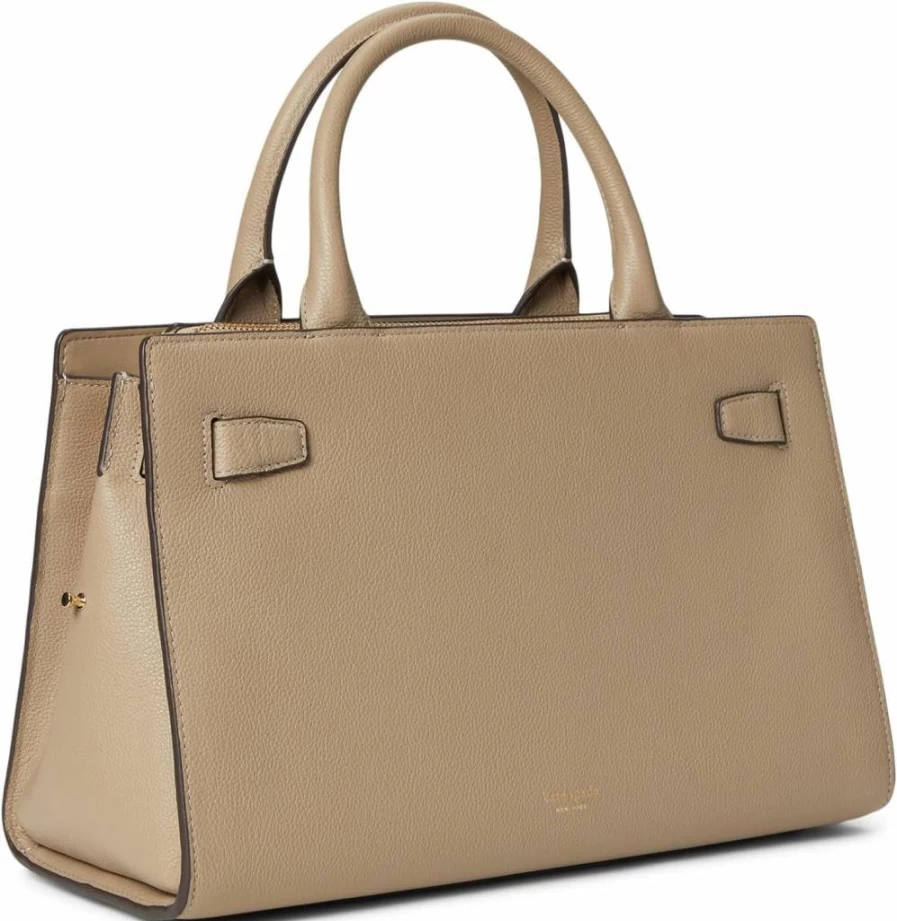 Kate Spade New York Medium Leather Satchel - Stylish Deco Pebbled Crossbody Bag for Women