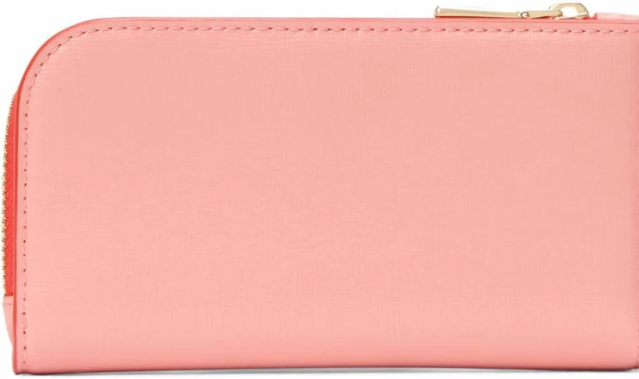 Kate Spade New York Devin Saffiano Leather Slim Bifold Wallet in Setting Sun - Small Pop Edge-Paint Design