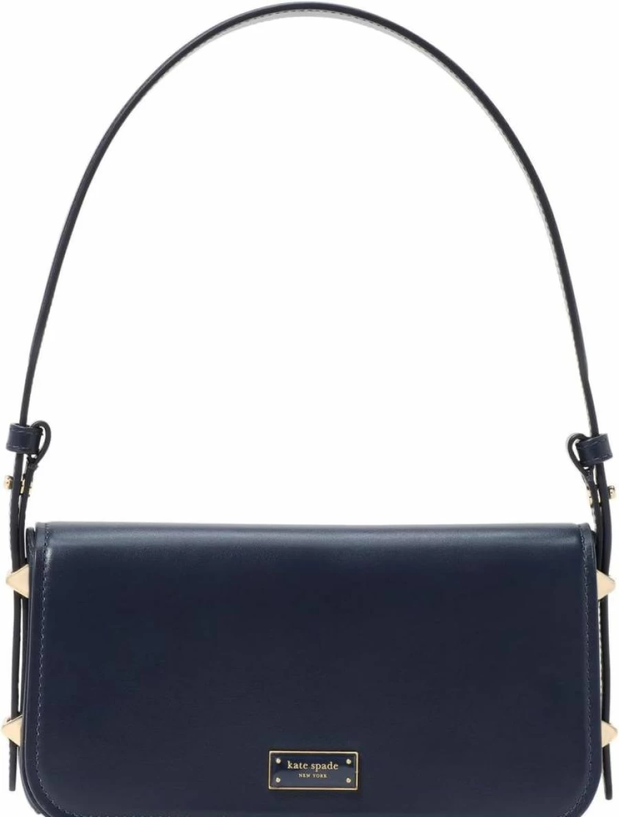 Kate Spade New York Liv Smooth Leather Small Crossbody Bag - East-West Shoulder Purse for Women
