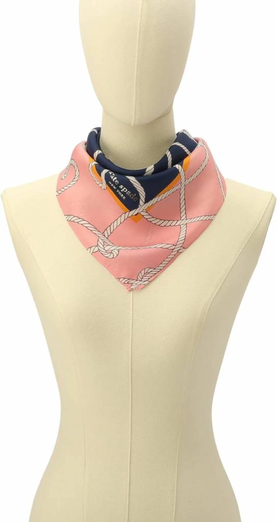 Kate Spade New York Women's Silk Bandana Scarf - Lightweight Fashion Accessory for Everyday Style