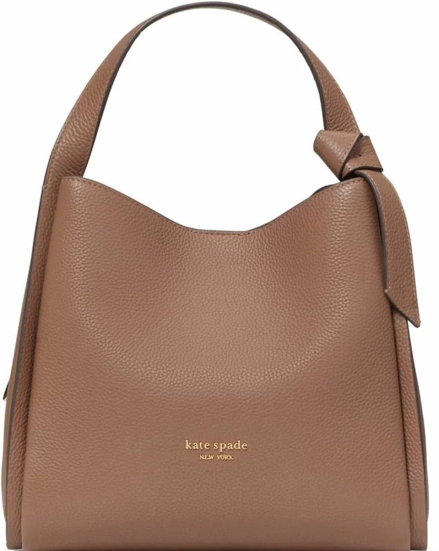 Kate Spade New York Knott Medium Leather Crossbody Bag - Pebbled Tote for Women