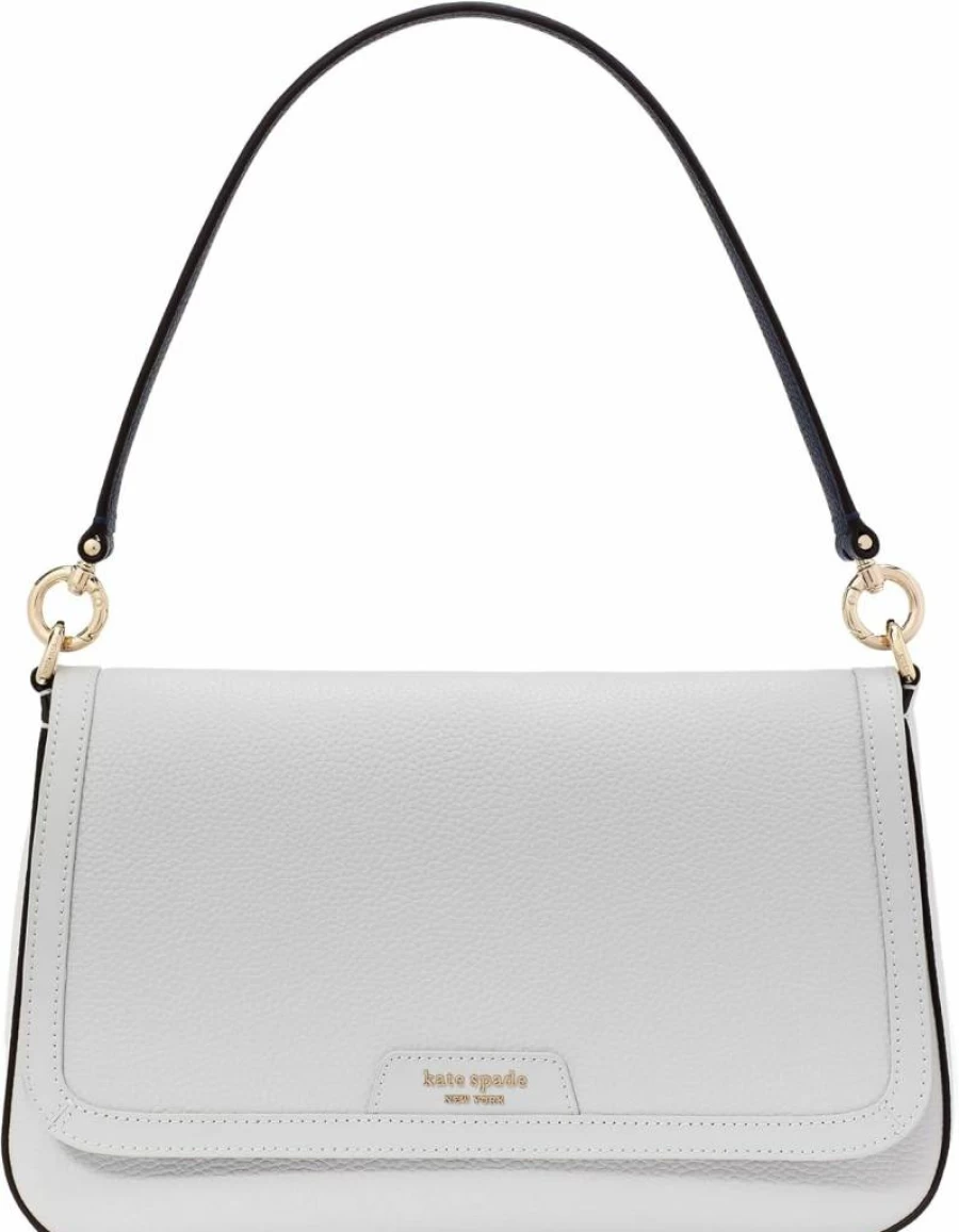 Kate Spade New York Hudson Pebbled Leather Crossbody Bag with Flap Closure for Women